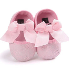 Load image into Gallery viewer, Baby Shoes Cute Bowknot Newborn Shoes Soft Bottom Anti Slip Toddler Girls Princess Shoes