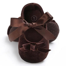 Load image into Gallery viewer, Baby Shoes Cute Bowknot Newborn Shoes Soft Bottom Anti Slip Toddler Girls Princess Shoes