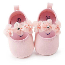 Load image into Gallery viewer, Baby Shoes Cute Bowknot Newborn Shoes Soft Bottom Anti Slip Toddler Girls Princess Shoes