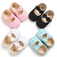 Load image into Gallery viewer, Baby Shoes Cute Bowknot Newborn Shoes Soft Bottom Anti Slip Toddler Girls Princess Shoes