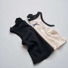 Load image into Gallery viewer, Bow Ribbed Tank - Vanilla