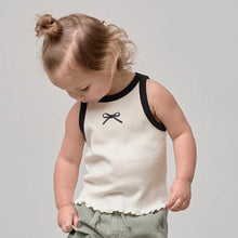 Load image into Gallery viewer, Bow Ribbed Tank - Vanilla