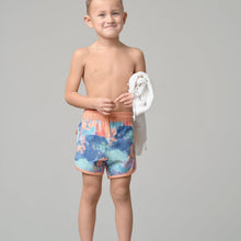 Load image into Gallery viewer, Boy's Swim Short - Melon Watercolor