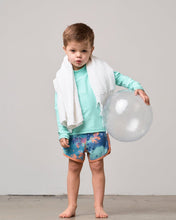 Load image into Gallery viewer, Boy's Swim Short - Melon Watercolor