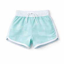 Load image into Gallery viewer, Boy's Swim Short - Mint Check