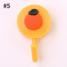 Load image into Gallery viewer, Cartoon Fruit Sticky Hook Multifunctional Punch-free Hook Kitchen Bathroom Wall Hanging Cute Paste Hook Traceless Adhesive Clasp Cute Adhesive Hooks Plastic Hooks for Hanging Cartoon Adhesive Wall Mount Hook for Home Bathroom