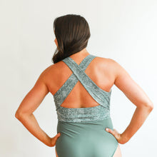 Load image into Gallery viewer, One Piece Zip Up Breastfeeding Swimsuit