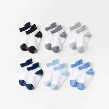 Load image into Gallery viewer, Children Cotton 6 Pairs/Set Anti-slip Socks For Boys Girl Rubber Kid Floor Sock With Grips For 0 To 6 Years Kids