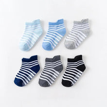Load image into Gallery viewer, Children Cotton 6 Pairs/Set Anti-slip Socks For Boys Girl Rubber Kid Floor Sock With Grips For 0 To 6 Years Kids