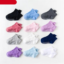 Load image into Gallery viewer, Children Cotton 6 Pairs/Set Anti-slip Socks For Boys Girl Rubber Kid Floor Sock With Grips For 0 To 6 Years Kids