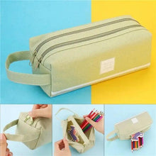 Load image into Gallery viewer, Classic Colorful Large Capacity Pencil Cases For Students Cool Design Double Zipper Pencil Pouch Pen Bag For School