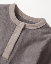 Load image into Gallery viewer, Colorblock Ribbed Romper - Graphite