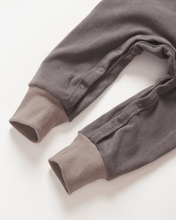 Load image into Gallery viewer, Colorblock Ribbed Romper - Graphite
