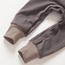 Load image into Gallery viewer, Colorblock Ribbed Romper - Graphite