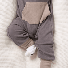 Load image into Gallery viewer, Colorblock Ribbed Romper - Graphite
