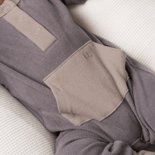 Load image into Gallery viewer, Colorblock Ribbed Romper - Graphite