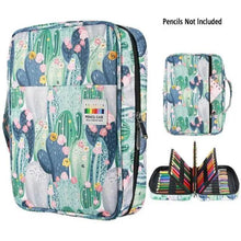 Load image into Gallery viewer, Colorful Large Capacity Pencil Bag Organizer Portable Multilayer Holder Big Pencil Bag
