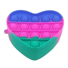 Load image into Gallery viewer, Colorful Stress Relief Squeeze Anti Stress Pop It Soft Pencil Case For Students Rainbow Color School Case