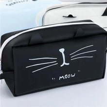 Load image into Gallery viewer, Creative Leather Black Large Capacity Pencil Pouch For Students Unique Colors Stationery Office Pencil Cases