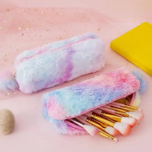 Load image into Gallery viewer, Cute Candy Color Creative Plush Students Pencil Case Soft Stationery Large Capacity Pouch For Girls