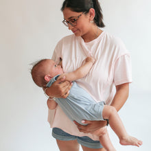 Load image into Gallery viewer, FINAL SALE Relaxed Fit Zip Breastfeeding Tee - Special USA Edition