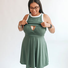 Load image into Gallery viewer, The Courtside Nursing Tennis Dress – Breastfeeding Friendly