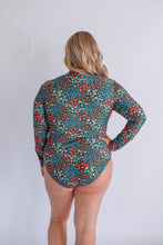 Load image into Gallery viewer, Long Sleeve One Piece Zip Up Breastfeeding Swimsuit 2026