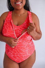 Load image into Gallery viewer, One Piece Zip Breastfeeding Swimsuit 2026