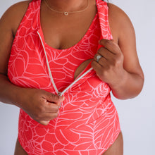 Load image into Gallery viewer, One Piece Zip Breastfeeding Swimsuit 2026
