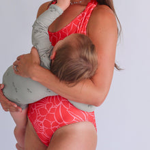 Load image into Gallery viewer, One Piece Zip Breastfeeding Swimsuit 2026