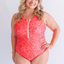 Load image into Gallery viewer, One Piece Zip Breastfeeding Swimsuit 2026