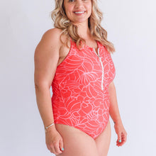 Load image into Gallery viewer, One Piece Zip Breastfeeding Swimsuit 2026