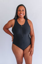 Load image into Gallery viewer, One Piece Zip Breastfeeding Swimsuit 2026