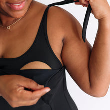 Load image into Gallery viewer, One Piece Tie Shoulder Breastfeeding Swimsuit 2026