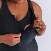 Load image into Gallery viewer, One Piece Zip Breastfeeding Swimsuit 2026