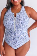 Load image into Gallery viewer, One Piece Zip Breastfeeding Swimsuit 2026