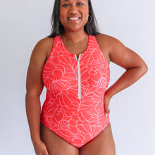 Load image into Gallery viewer, One Piece Zip Breastfeeding Swimsuit 2026