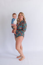 Load image into Gallery viewer, Long Sleeve One Piece Zip Up Breastfeeding Swimsuit 2026