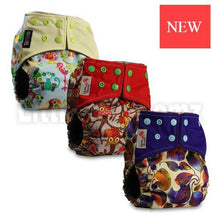 Load image into Gallery viewer, Modern Luxury Printed Washable Real Cloth Pocket Nappy,3 nappies/diapers Set For Girls and Boys Baby In Elegant Style