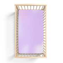 Load image into Gallery viewer, Jersey Knit Polyester Crib Sheet in Diamond Dreams