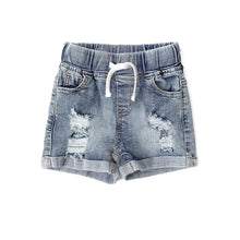Load image into Gallery viewer, Distressed Denim Short
