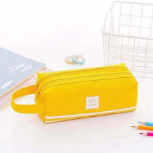 Load image into Gallery viewer, Durable Simple Large Capacity School Stationery Double Layer Case Students Unique Design High Quality Office Handbag Pencil Case