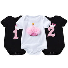 Load image into Gallery viewer, Baby Girls Cotton Rompers 1st Birthday Party Costumes Newborn Cotton Jumpsuit Infant For Girls