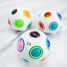 Load image into Gallery viewer, Educational Small Antistress Cube Rainbow Ball Puzzles Magic Stress Reliever Football Learning Fun Toys For Children And Adult
