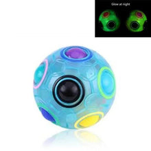 Load image into Gallery viewer, Educational Small Antistress Cube Rainbow Ball Puzzles Magic Stress Reliever Football Learning Fun Toys For Children And Adult