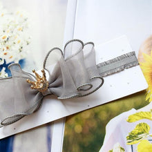 Load image into Gallery viewer, Luxury Modern Pearl Handmade Baby Girls Bowknot Crown Headband Lace Elastic Hair Band Bow For Girls Baby