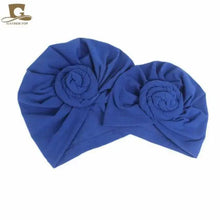 Load image into Gallery viewer, Elegance Mommy And Kids Turban Hat Cap With Big Bow Soft Cute Knot Nursery Beanie Knotted Headban