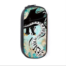 Load image into Gallery viewer, Elegant Music Note Piano Pen Case Holder Stylish Black/White Pencil Bag Guitar Pencil Case Unique Stationery Case For School