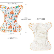Load image into Gallery viewer, Baby Cloth Diaper Reusable Heavy Wetter Hybrid Waterproof Bamboo Washable Baby Nappy Diapers For Girls and Boys Baby