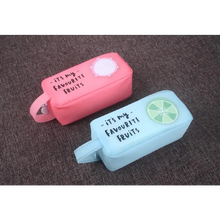 Load image into Gallery viewer, Fruit Pattern Pencil Case Large Capacity Candy Colors Pencil Cases High School College Office Supply Pencil Box